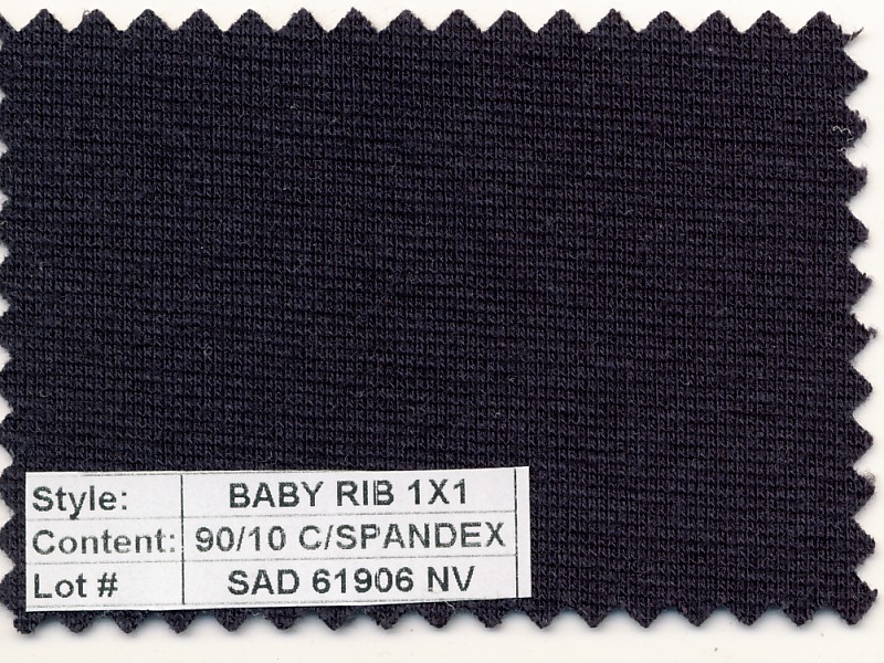 Baby Rib 1x1 Cotton Spandex